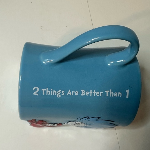 Dr. Suess Thing 1 & Thing 2 3D Mug Blue Universal Islands of Adventure Mug 14 oz - Picture 6 of 7